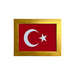 Çerçeveli Türk Bayrağı - CTB01 Çerçeveli Türk Bayrağı - CTB01