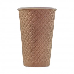 KBD-08 Waffle Kraft Karton Bardak