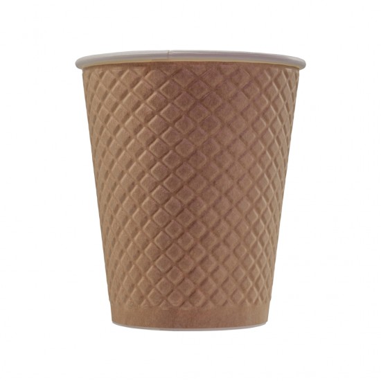 KBD-06 Waffle Kraft Karton Bardak