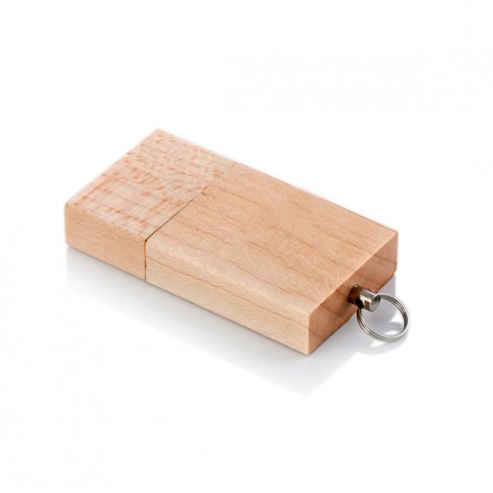 Dikdörtgen Ahşap USB-215