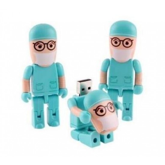 doktor usb bellek, sağlık usb bellek, promosyon usb, baskılı usb, sağlık sektörü promosyon ürünleri, doktor figürlü usb, eğlenceli usb bellek, kurumsal usb
