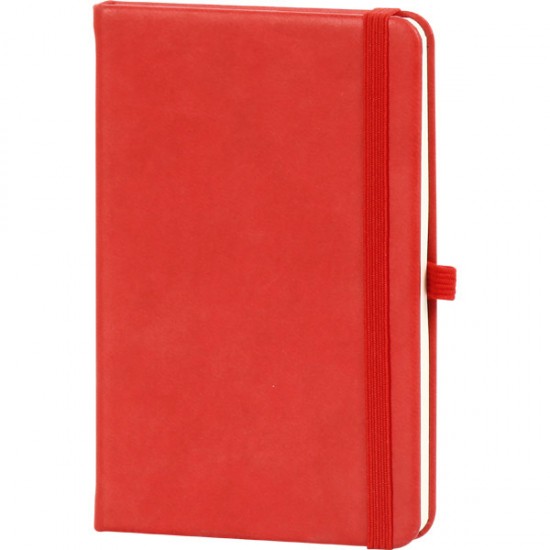Kırmızı VIP promosyon hediye seti, termo deri defter, USB bellek, metal roller kalem ve tükenmez kalem içeren özel kutulu kurumsal hediye
